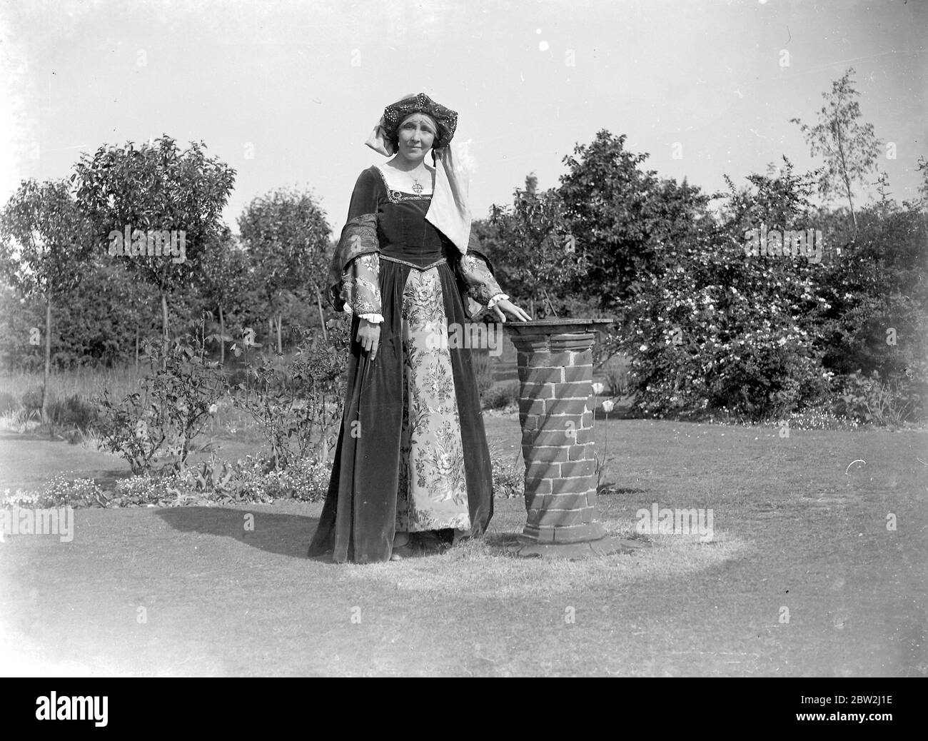 Miss C.Hall am PAgent des Kent Women's Institute. 1934 Stockfoto