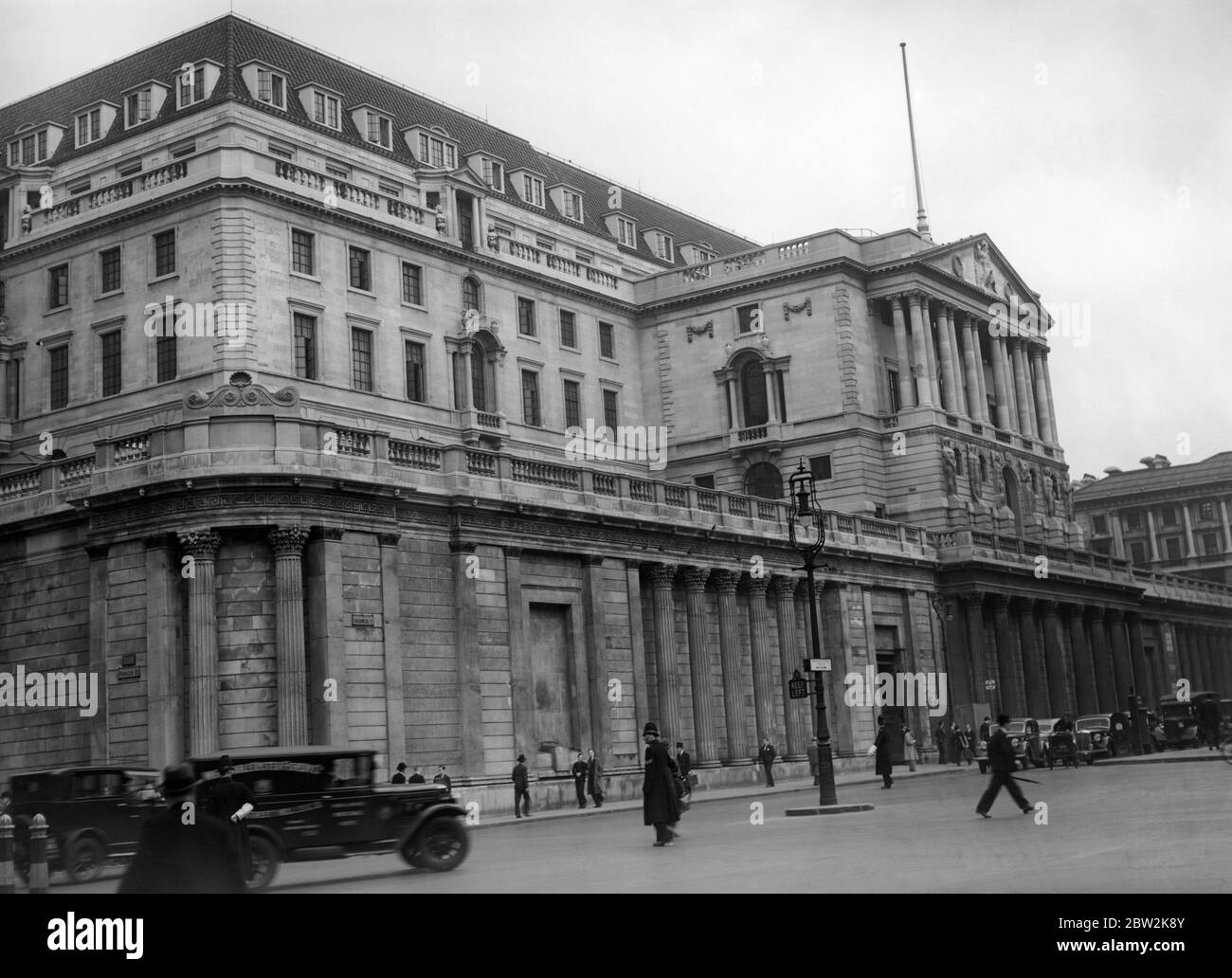 London. Die Bank Von England. Mai 1938 Stockfoto