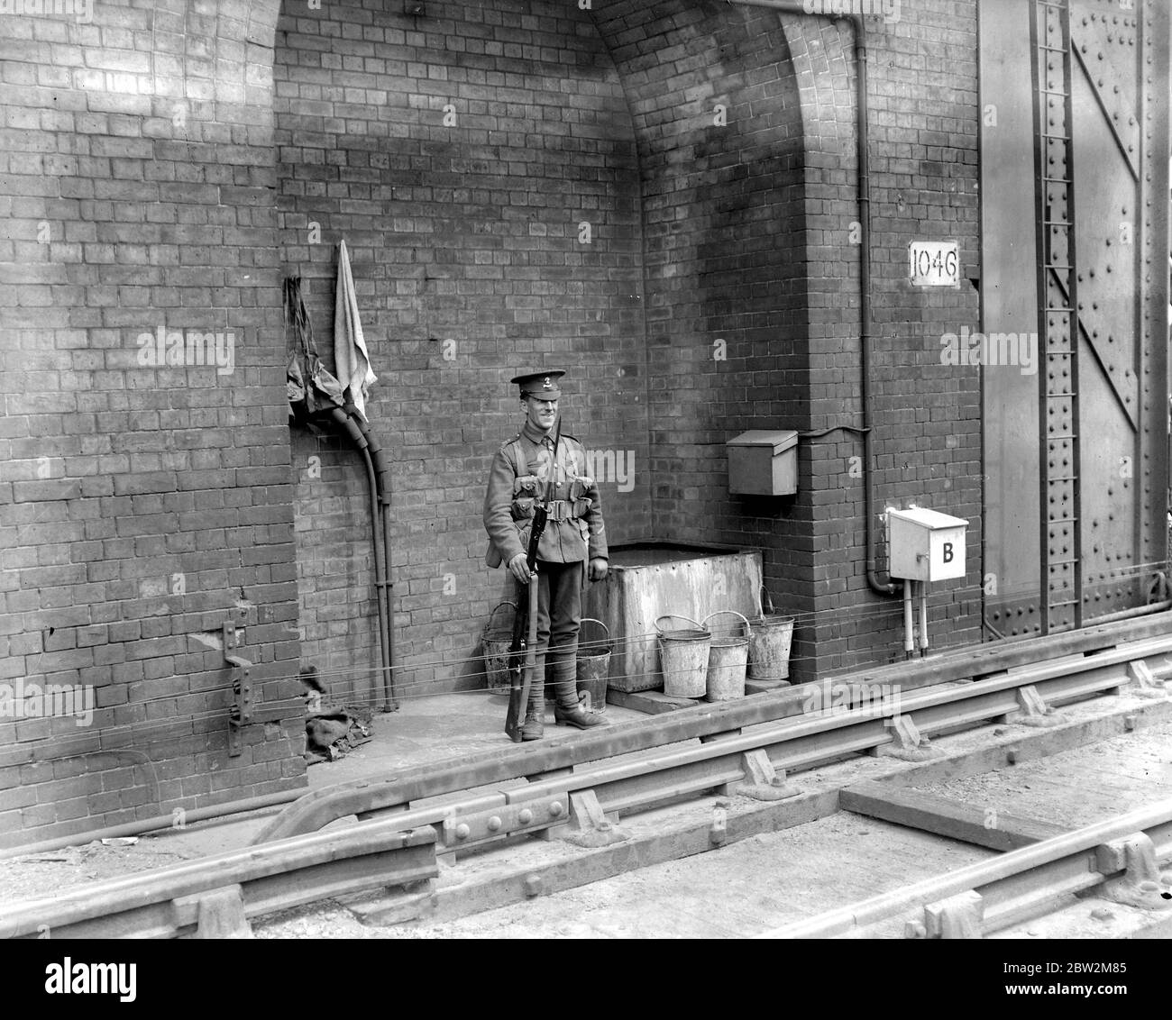 Die Mobilisierung Englands. Royal Dublin Fusiliers in Rochester. Stockfoto