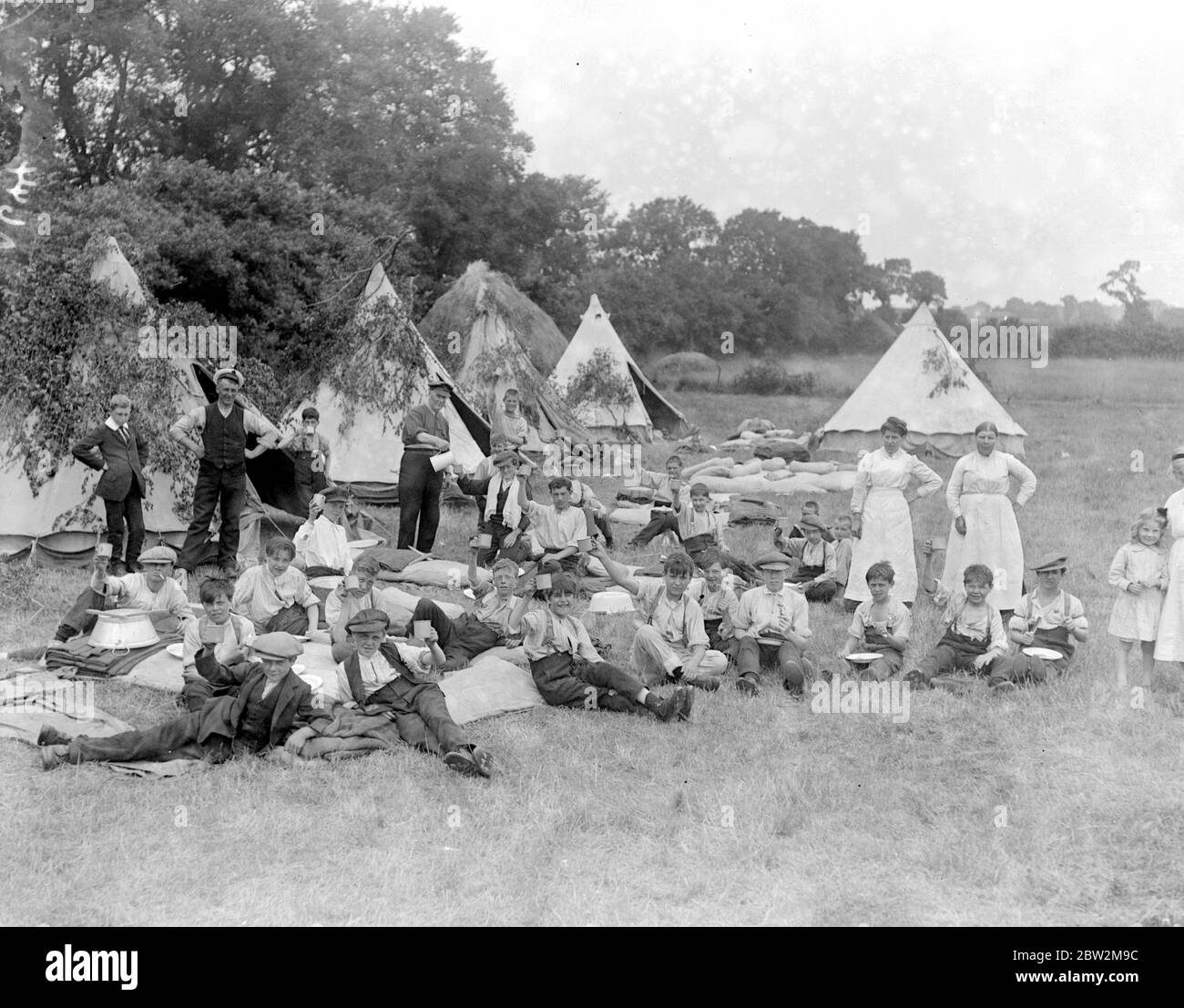 Woolwich Arsenal Boys Camp in Stanford-Le-Hope. Stockfoto