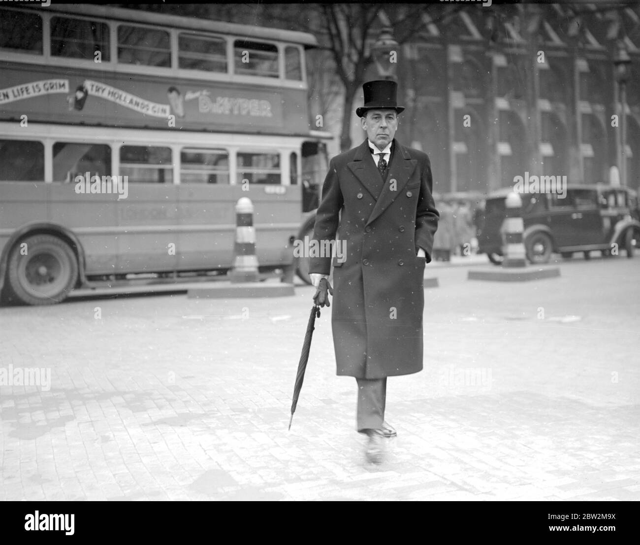 Gedenkfeier für Lord Brabourne in St. Mararet's Westminster. Sir John Anderson. Anderson, John, Sir (Viscount Waverly) britischer Politiker; Gouverneur von Bengalen 1932-1937; britischer Innenminister 1939-1940; britischer Schatzkanzler 1943-1945  1882-1958 Stockfoto