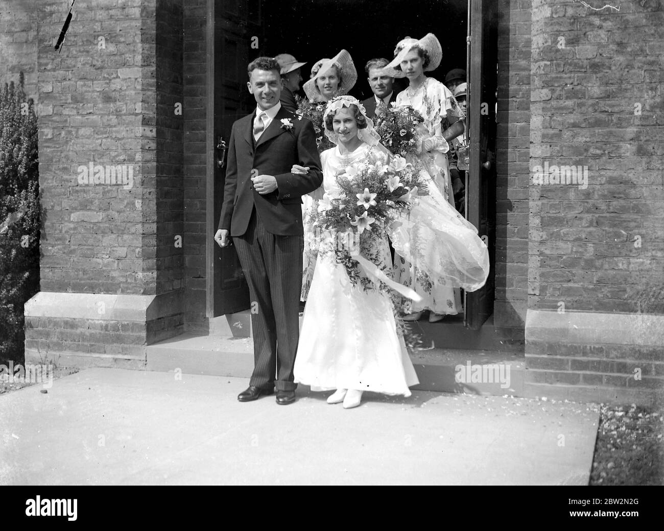 Kenny - Chudley Hochzeit. 1934 Stockfoto