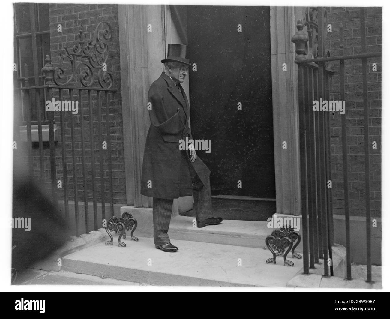 Sir Austin Chamberlain, Downing Street, Nr. 10. 28. September 1932 Stockfoto