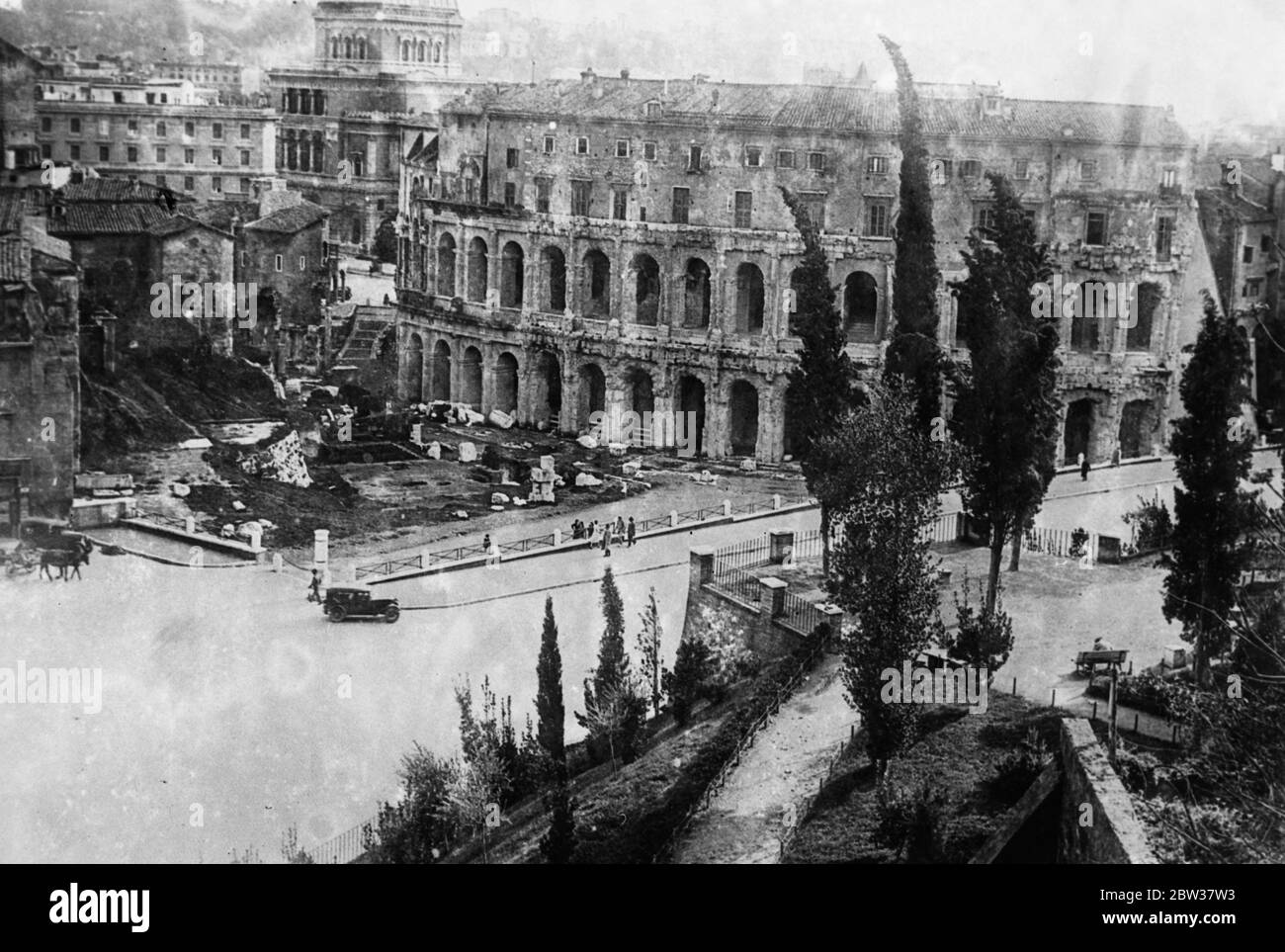 Ein Haus und Geschäft von Jahrhunderten vor bei Herculaneum ausgegraben. 27. November 1933 Stockfoto