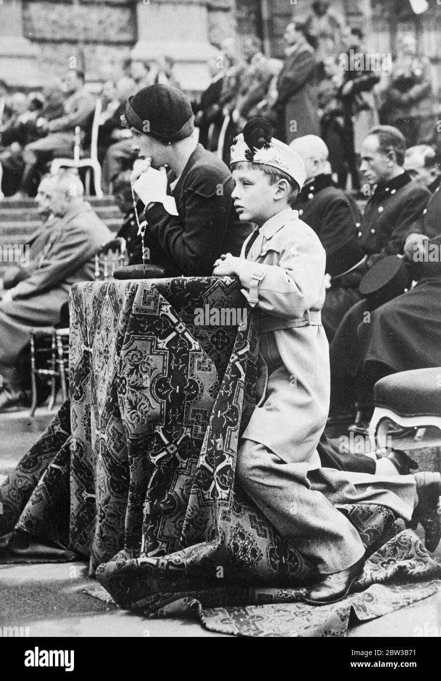 Frau Irma Schuschnigg , Frau des österreichischen Bundeskanzlers Kurt Schuschnigg . Oktober 1934 . Stockfoto