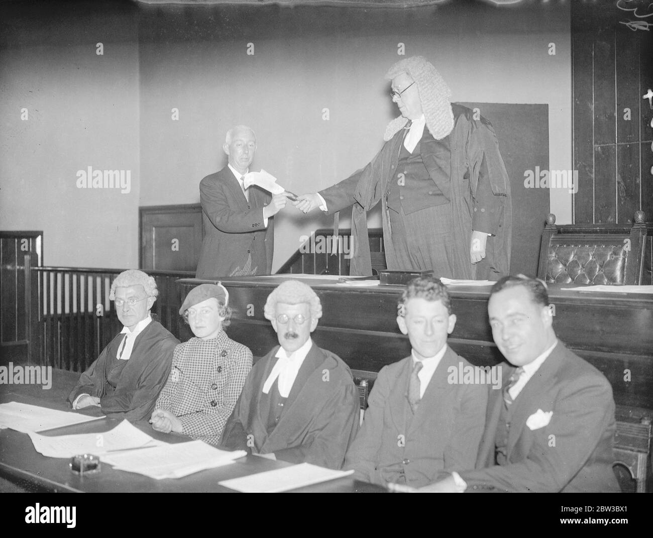 Sir George Bonner bei der jährlichen Abschlussmiete Zeremonie. 25. Oktober 1934 Stockfoto
