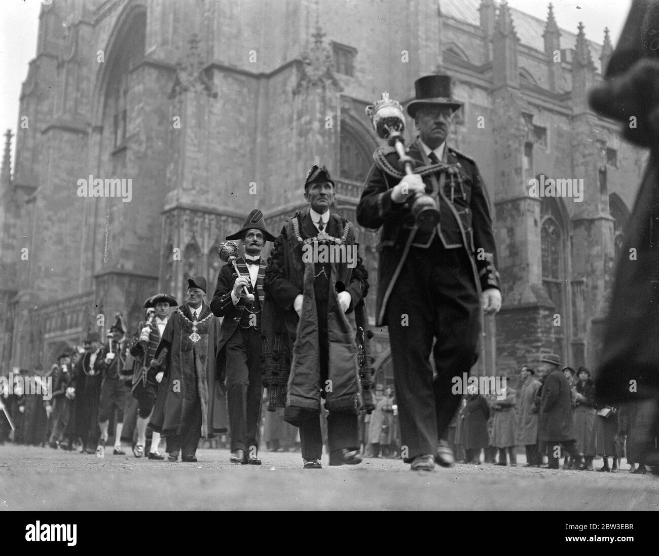 Canterbury feiert 700. Jahrestag seiner bürgerlichen Freiheit . Dezember 1934 Stockfoto