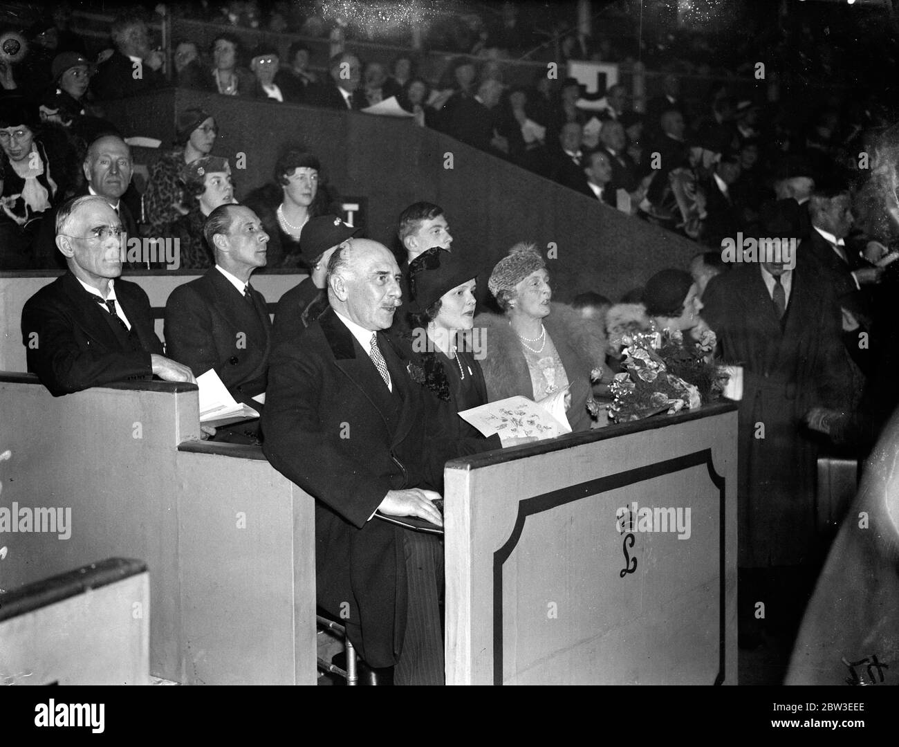 Earl und Gräfin von Athlone im Zirkus. 20 Dezember 1934 Stockfoto