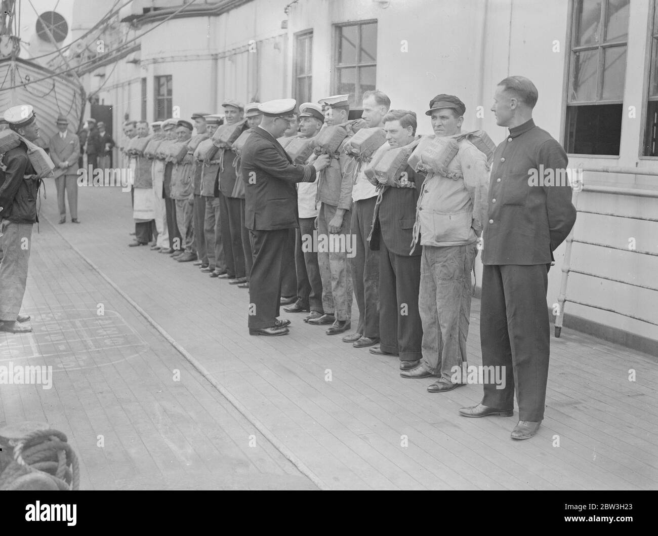 SS Mauretania bereit für die letzte Reise nach Rosyth - die Hämmerhof . Juli 1935 Stockfoto