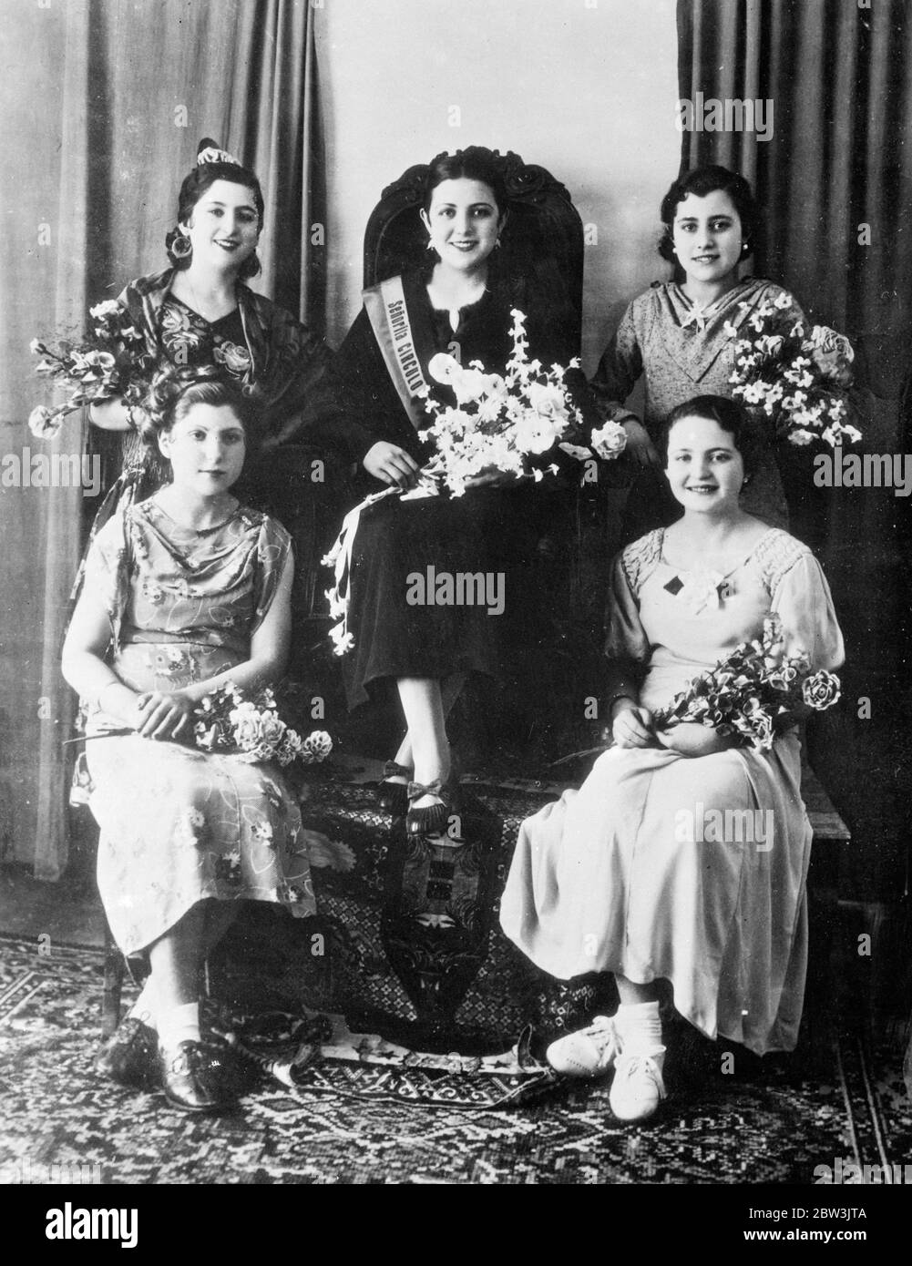 Wahl zur "Miss Commerce" in Spanien. März 1936 Stockfoto