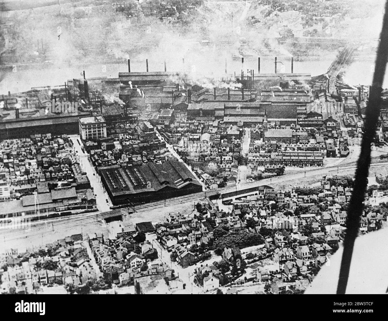 Iron Mills der Carnegie Stahlfirma-Illinois Steel Corporation Mills, Etna, Pennsylvania. . 1935 Stockfoto