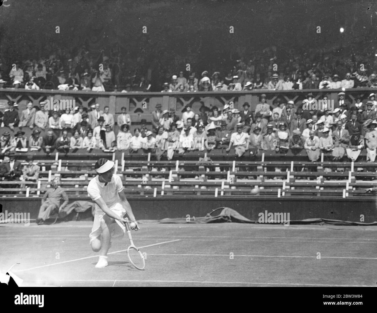 Damen Singles bei den Wimbledon Championships . Foto zeigt : Marie Horn von Deutschland im Spiel . 23 Juni 1936 Stockfoto
