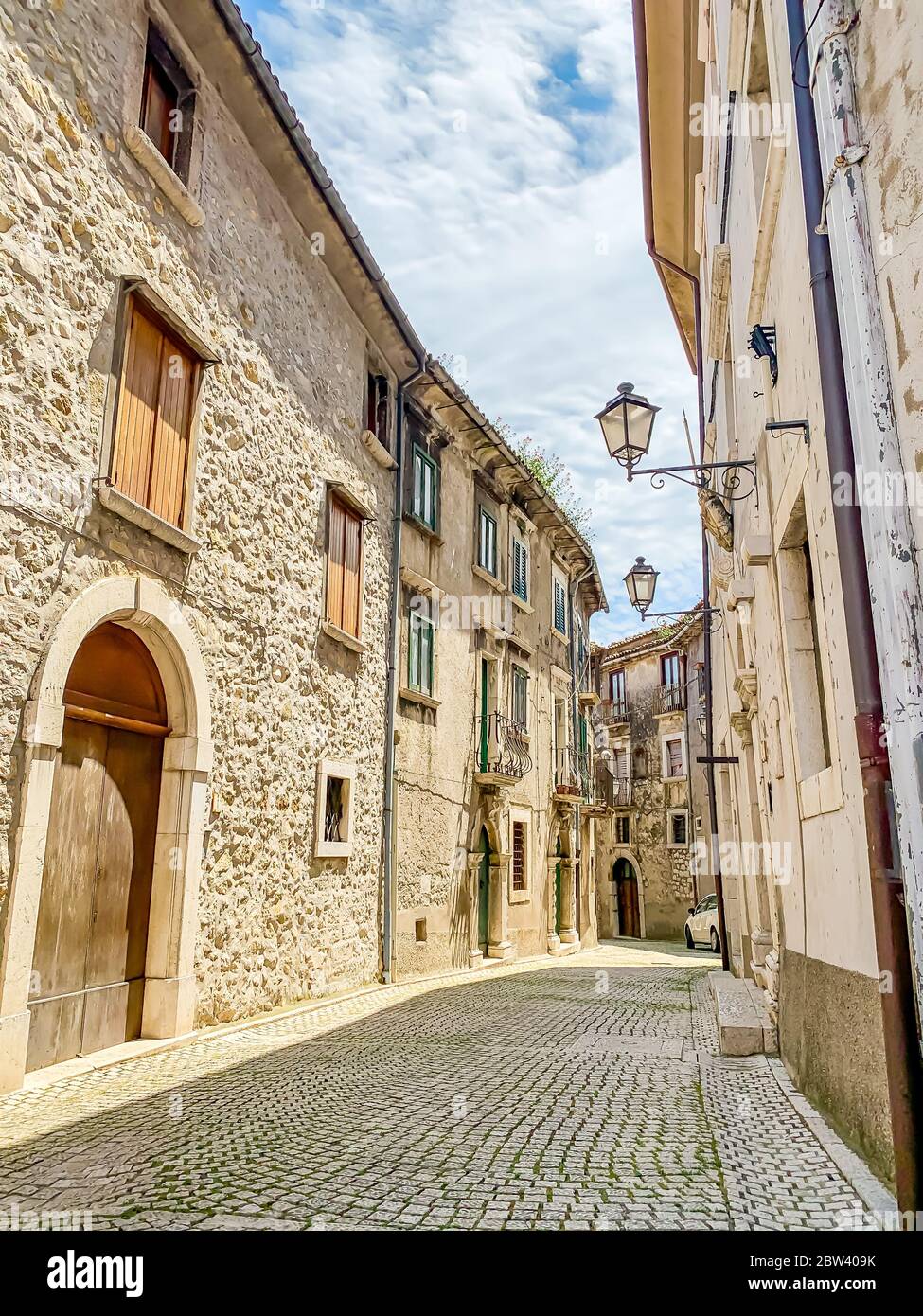 Cusano mutri italienisches Bergdorf. Kampanien Benevento Italia. Stockfoto