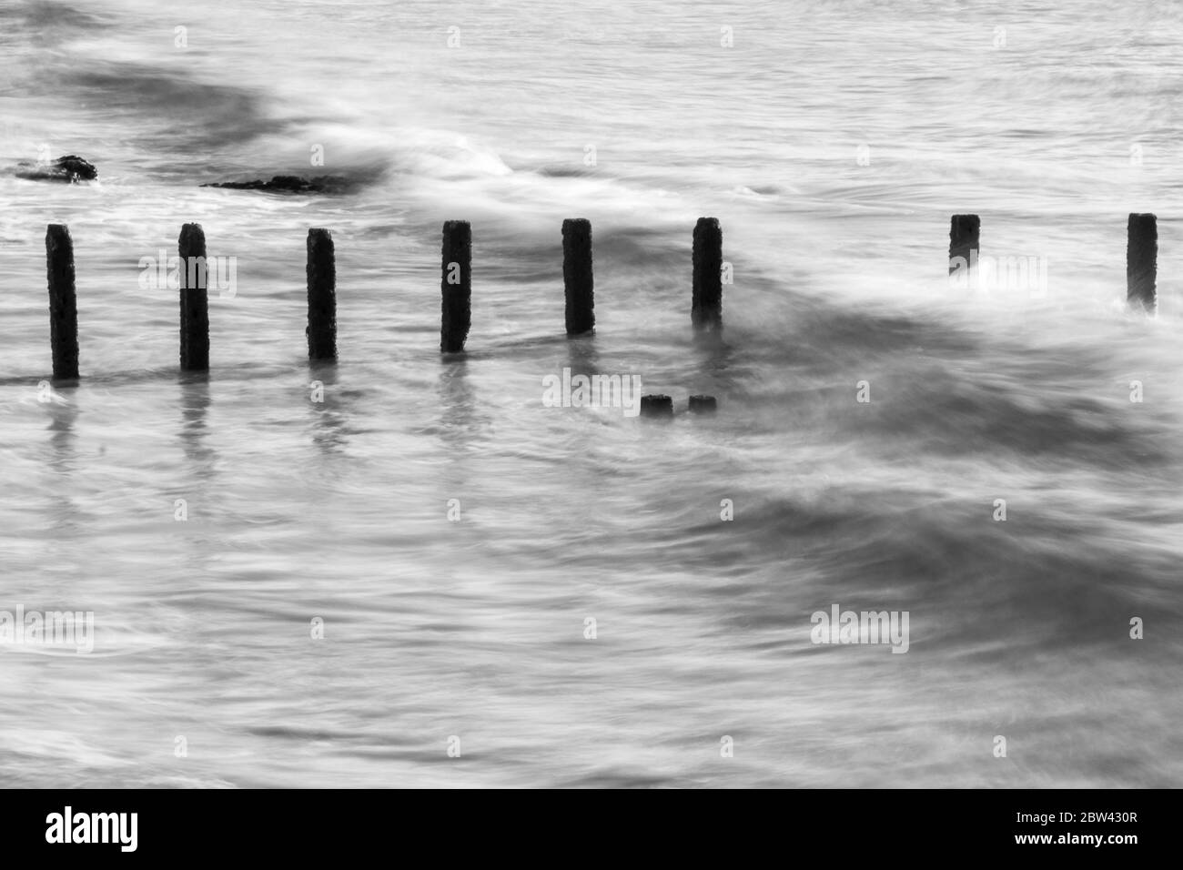 Beruhigendes Meer Stockfoto