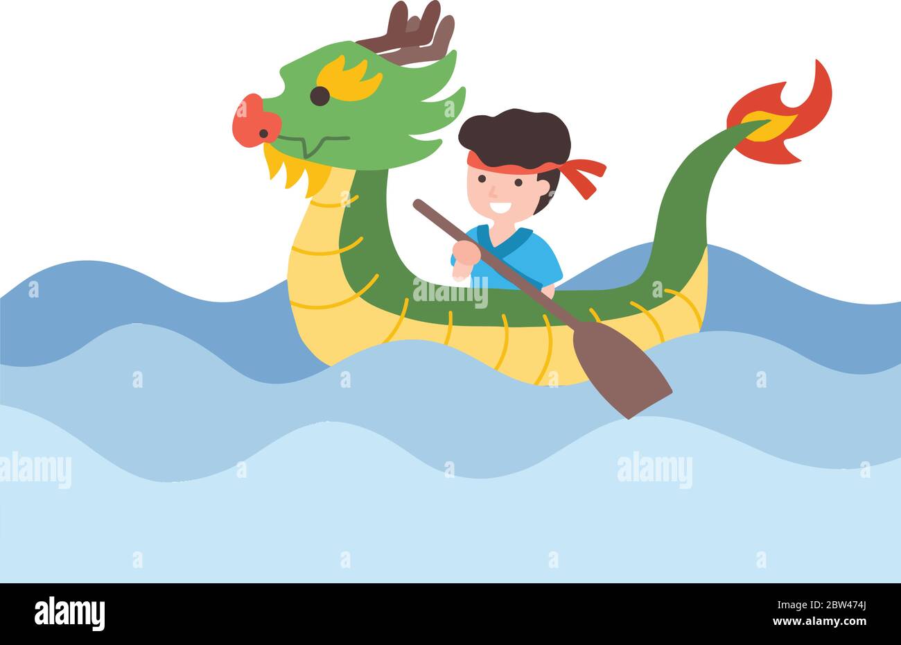 Traditionelles Chinesisches Drachenboot-Festival Stock Vektor
