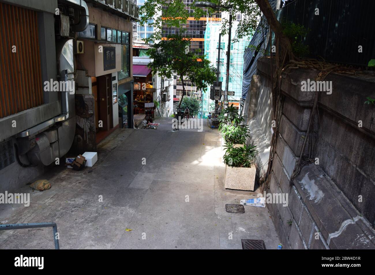 Straßen von Hong Kong Island, China Stockfoto