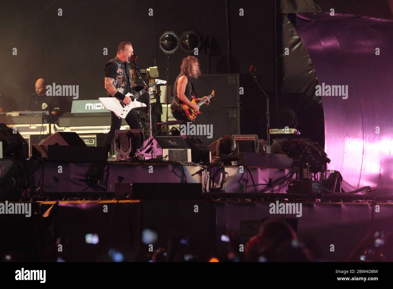 RIO DE JANEIRO, 19.09.2013: Metallica tritt auf der Main Stage of Rock in Rio V in Rio de Janeiro auf (Néstor J. Beremblum / Alamy News) Stockfoto