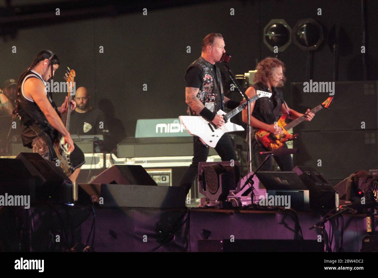 RIO DE JANEIRO, 19.09.2013: Metallica tritt auf der Main Stage of Rock in Rio V in Rio de Janeiro auf (Néstor J. Beremblum / Alamy News) Stockfoto