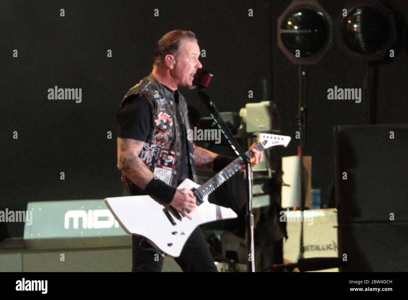 RIO DE JANEIRO, 19.09.2013: Metallica tritt auf der Main Stage of Rock in Rio V in Rio de Janeiro auf (Néstor J. Beremblum / Alamy News) Stockfoto