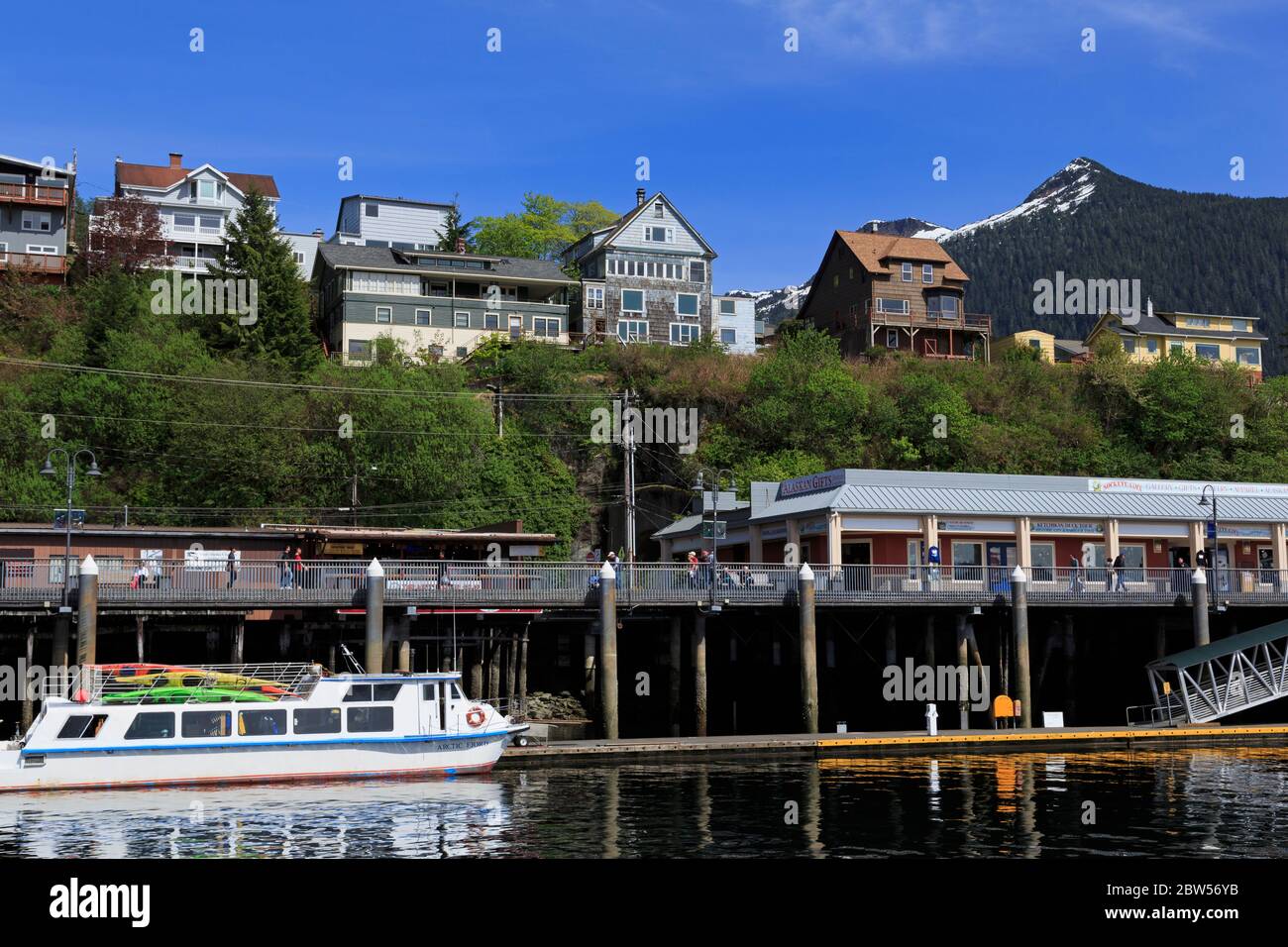 Casey Moran Boat Harbor, Ketchikan, Alaska, USA Stockfoto