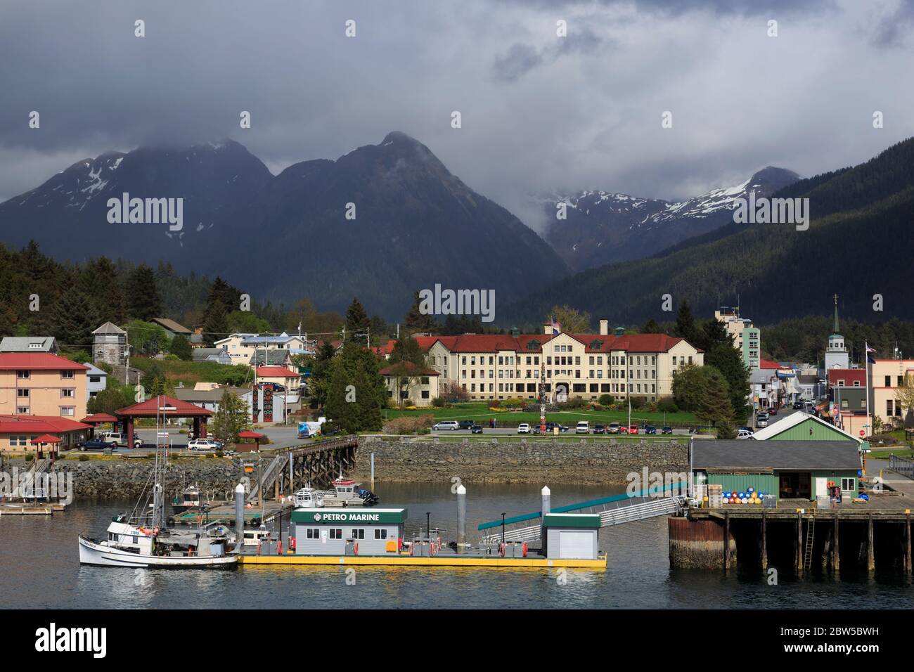 Treibstofflager, Sitka, Alaska, USA Stockfoto