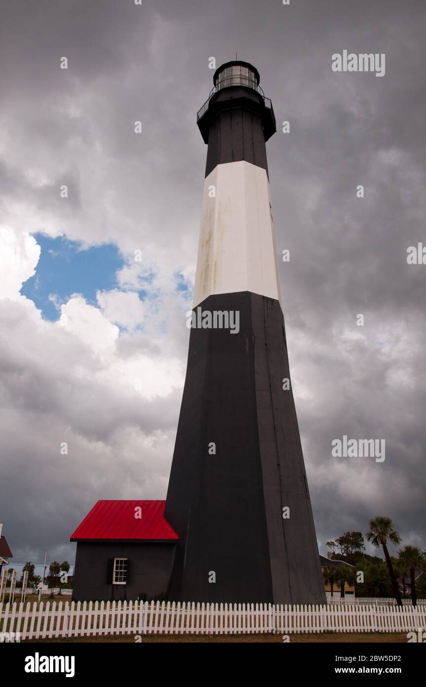Tybee Island Leuchtturm auf Tybee Island, Georgia. Stockfoto
