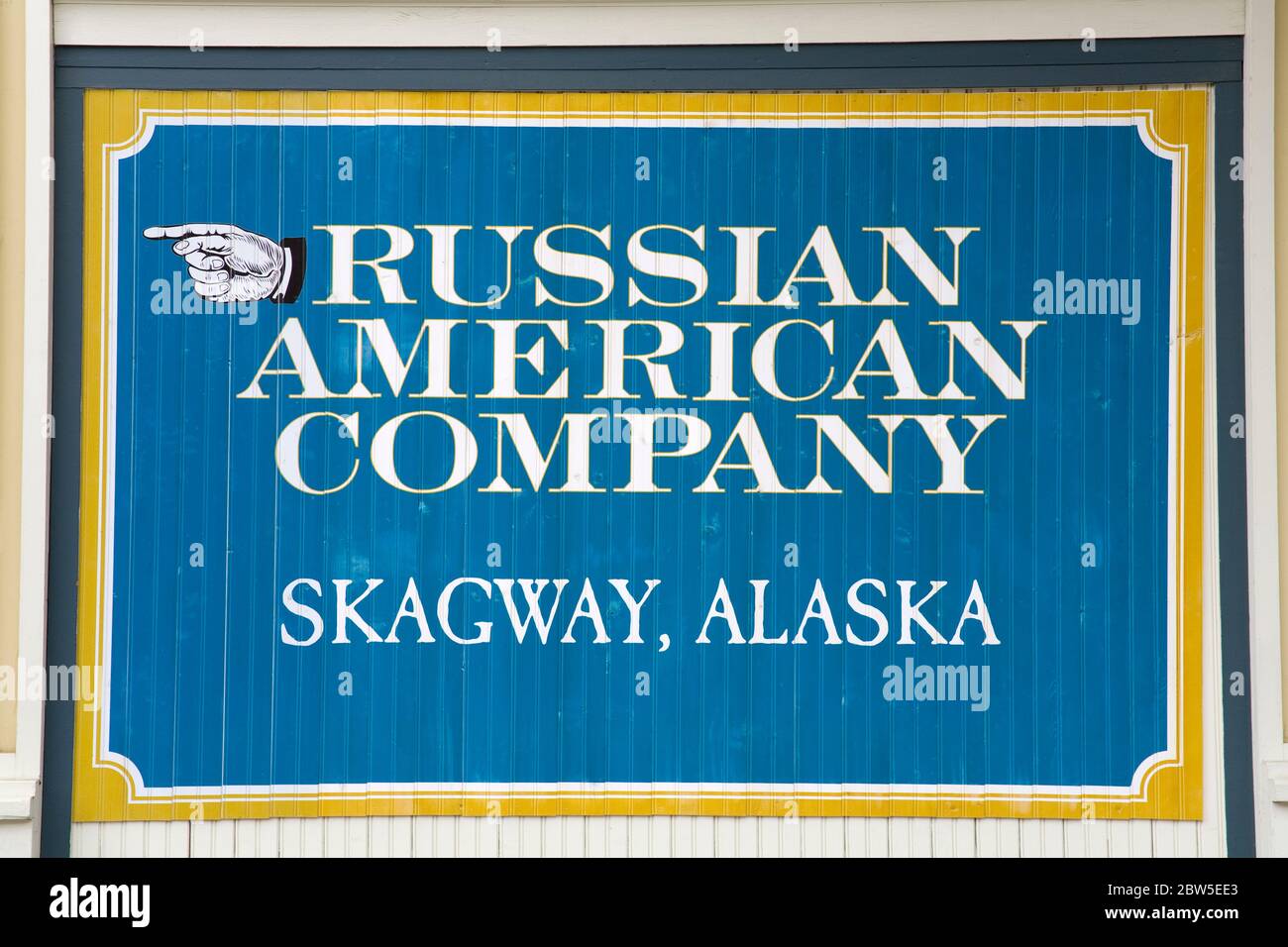 Russian American Company, Skagway, Southeast Alaska, USA Stockfoto