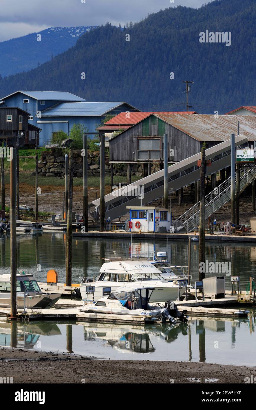 Vertrauen Hafen, Wrangel, Alaska, USA Stockfoto