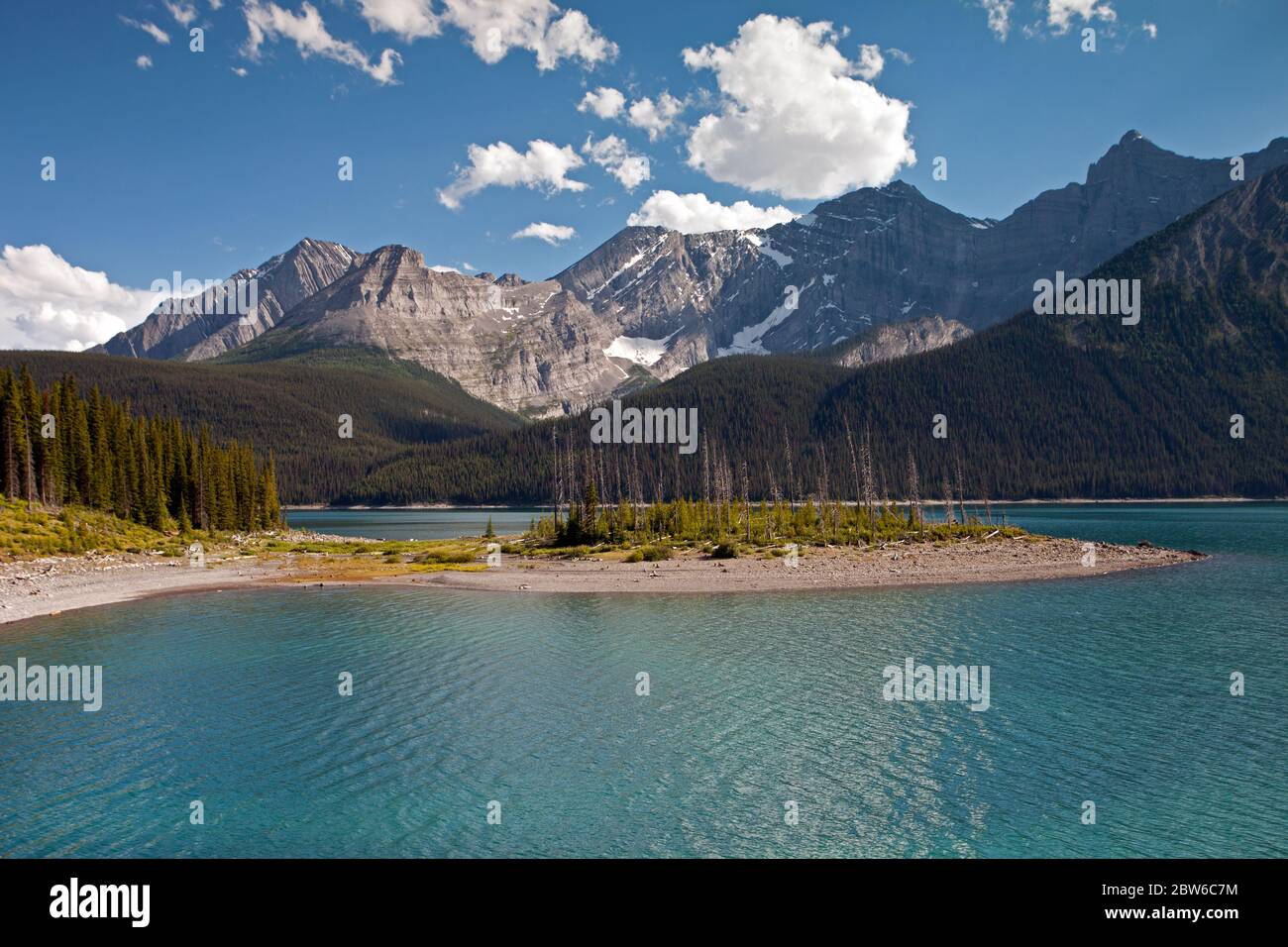 Upper Kananaskis Lake Stockfoto