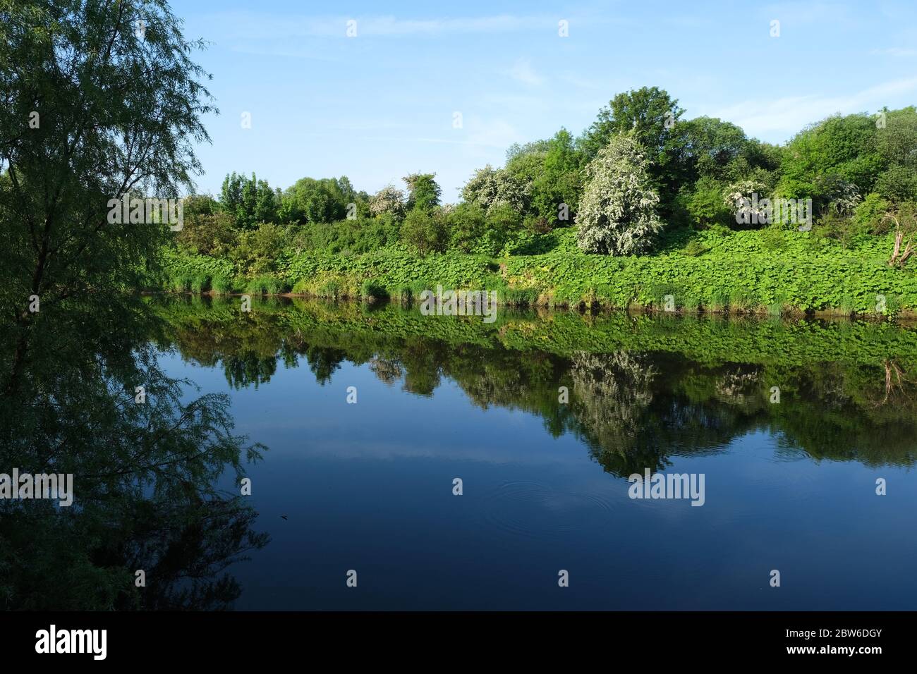 Clyde Walkway, River Clyde, Glasgow, Schottland, Großbritannien Stockfoto