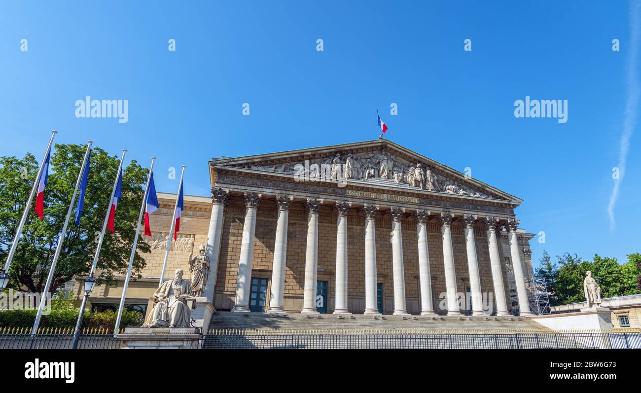 Assemblee Nationale, das französische Parlament in Paris Stockfoto