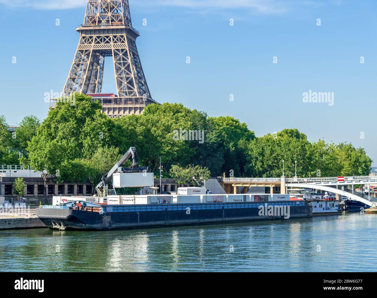 Port de la Bourdonnais in Paris - Frankreich Stockfoto