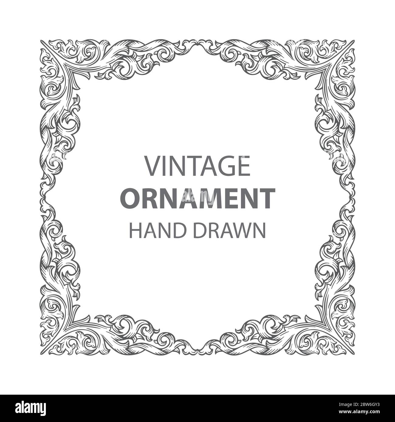 Ornament Vintage Vektor Sammlung Handgezeichnete Teiler, Ornamente