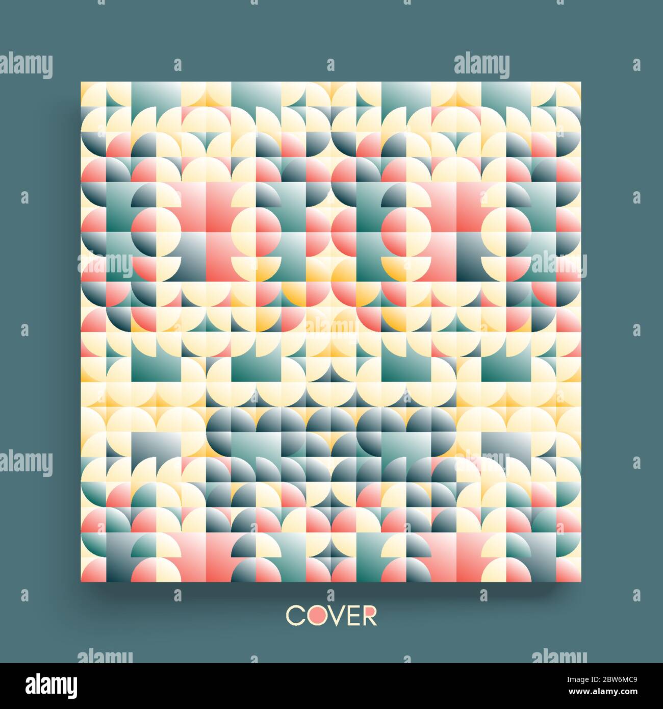 Designvorlage für die Abdeckung. Abstraktes geometrisches Design. Muster kann als Vorlage für Broschüre, Jahresbericht, Zeitschrift, Poster, Präsentation, Flyer verwendet werden Stock Vektor