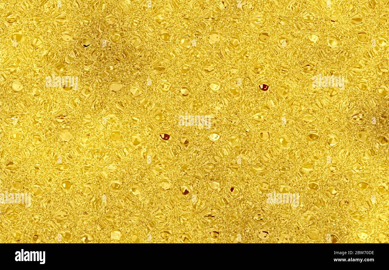 Gold Folie Blatt glänzend Papier Textur Hintergrund. Kann verwendet werden, Wandpapier Dekoration Element. - Vektor Stock Vektor