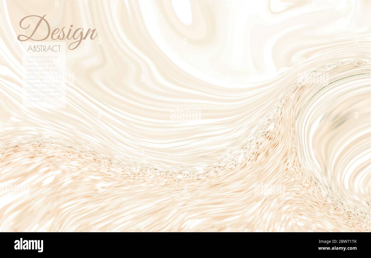 Abstrakte Acrylfarbe Wellen Oberflächenstruktur, Granit, Kunstharz, flüssiges Öl, modernes Muster Hintergrund. Für Design-Cover, Flyer, Plakat, Plakate, Auto Stock Vektor