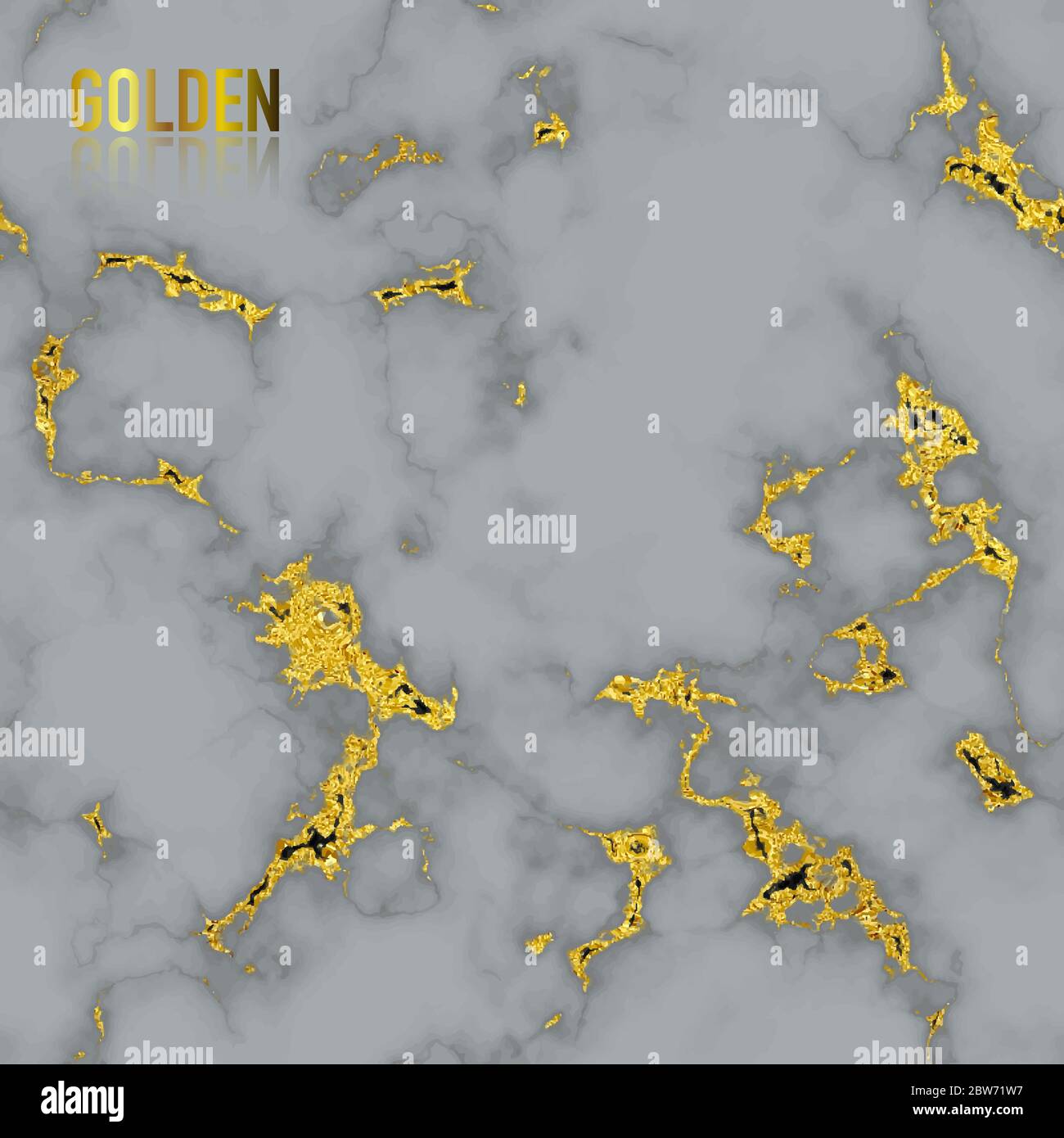 Grauer Marmor mit Gold Folie Textur nahtlosen Muster Hintergrund. Abstrakte Textur kann verwendet werden Tapete Dekoration Element. Muster Muster Muster enthalten Stock Vektor