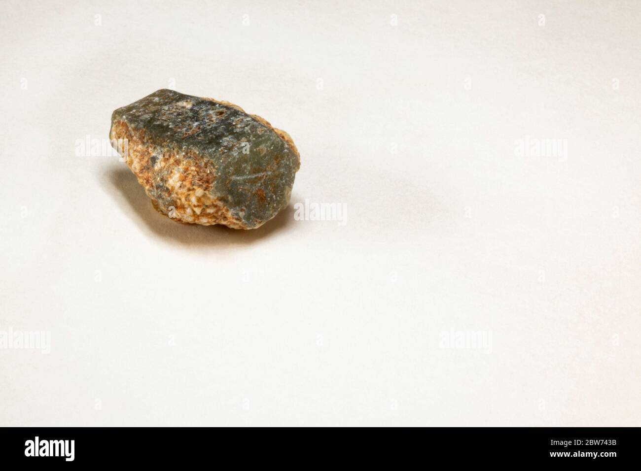 korund Mineral aus Indien, das einen Satz als Teil der Moh's Härteskala (Nummer 9) Stockfoto