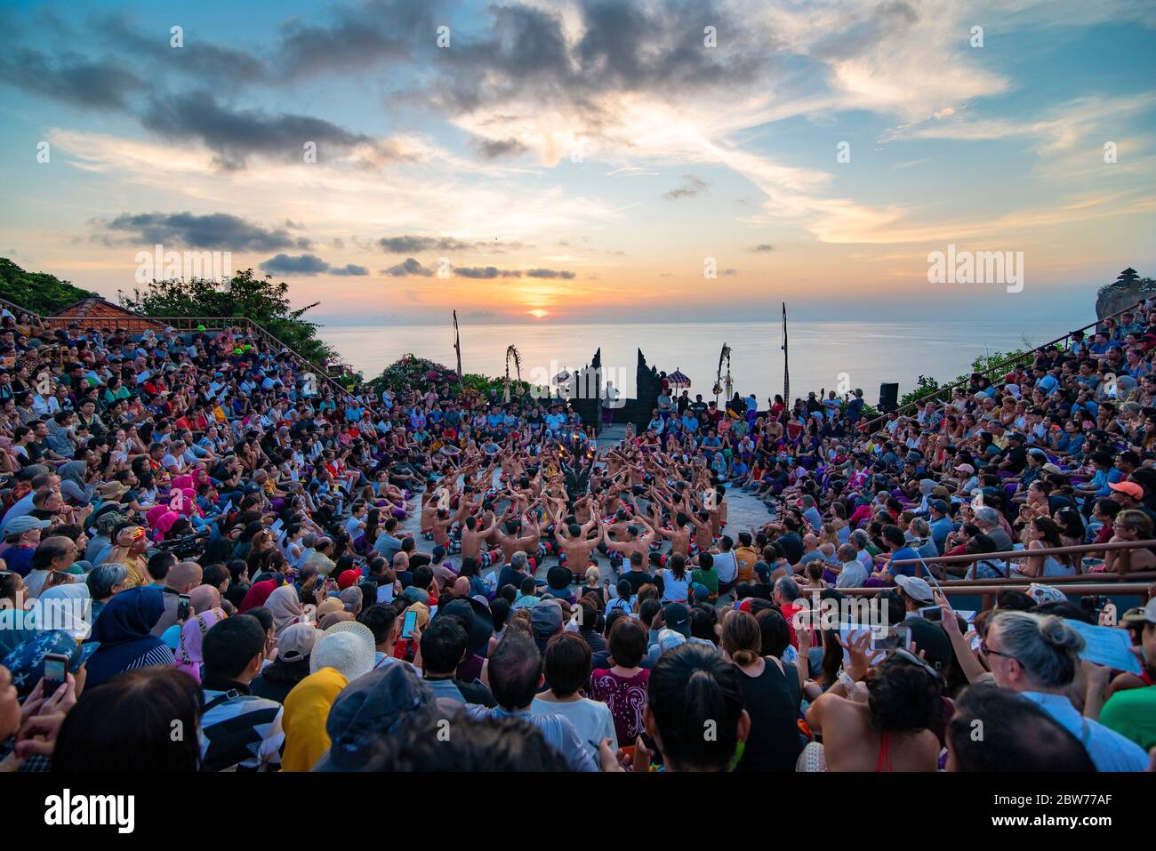 Balinesischer Kecak-Tanz Stockfoto