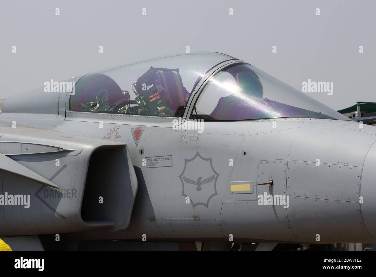 SAAF Gripen Kämpfer Stockfoto