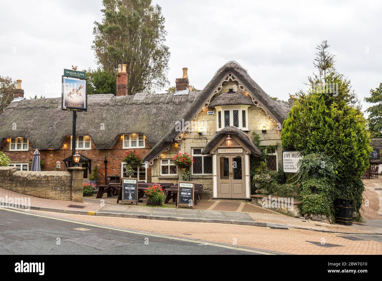 The Crab Public House, Shanklin, Isle of Wight, Großbritannien Stockfoto