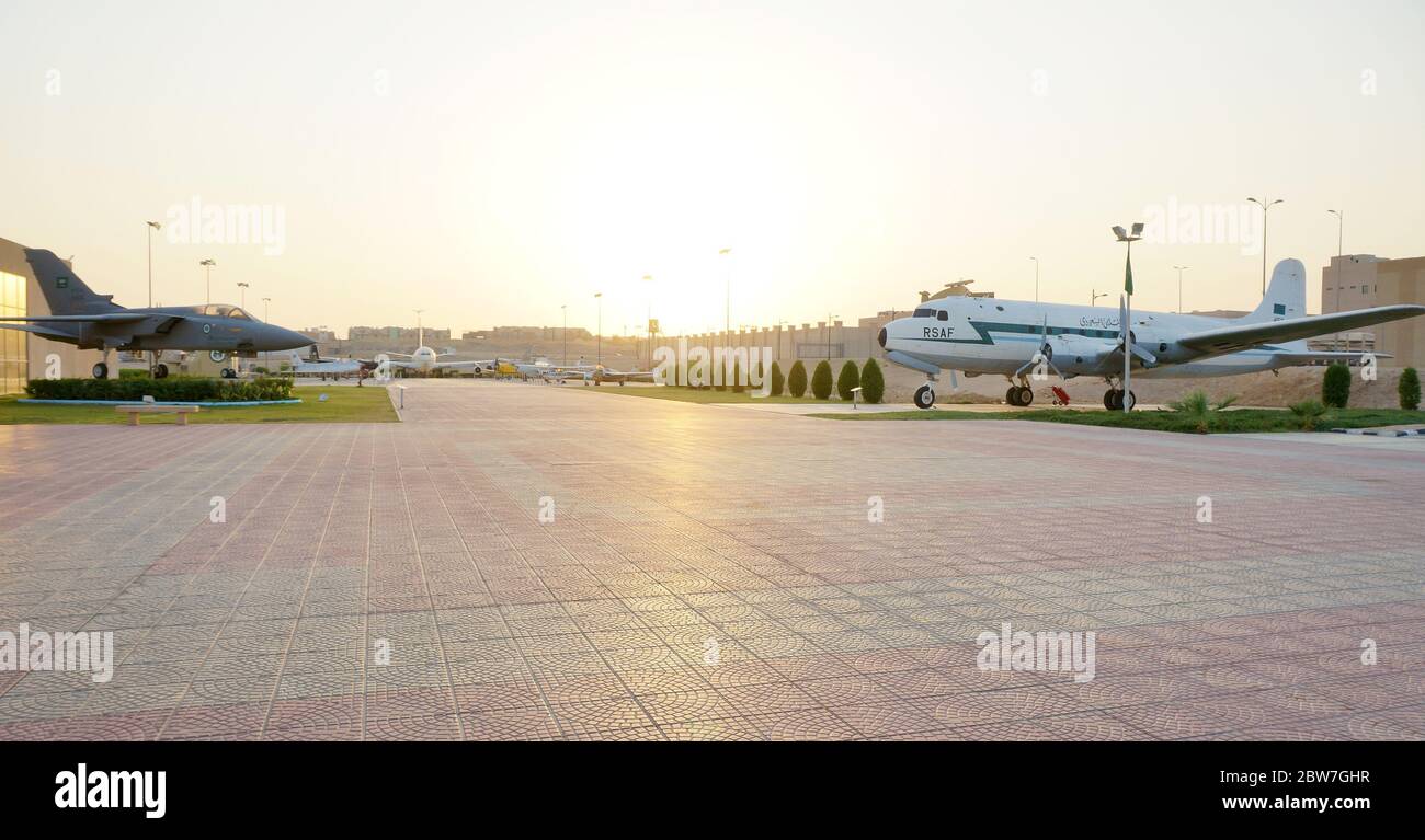 Flugzeuge im Saqr Al Jazeere Aviation Museum, Riad, Königreich Saudi-Arabien, Naher Osten. Foto aufgenommen am 4. Oktober 2017. Stockfoto