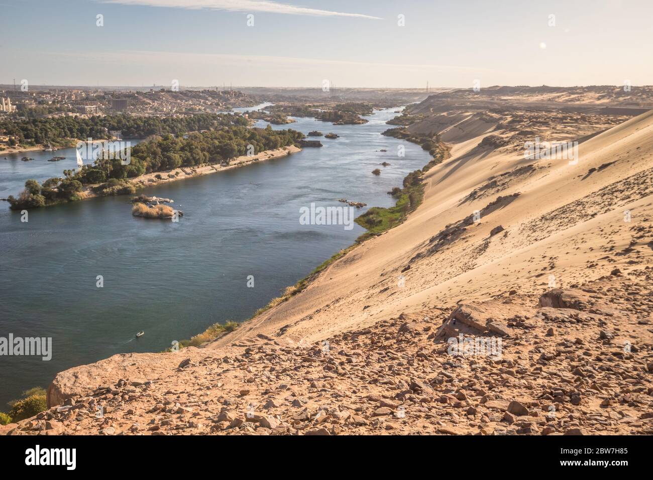 Der Nil in Ägypten Stockfoto