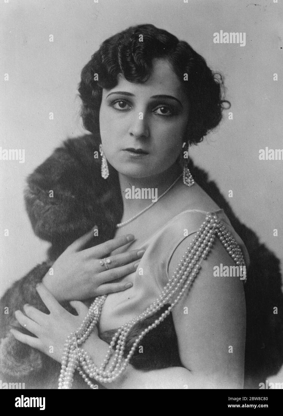 Senorita Paquita Garzon , die Madrid Society Entertainer . 6. Oktober 1927 . Stockfoto