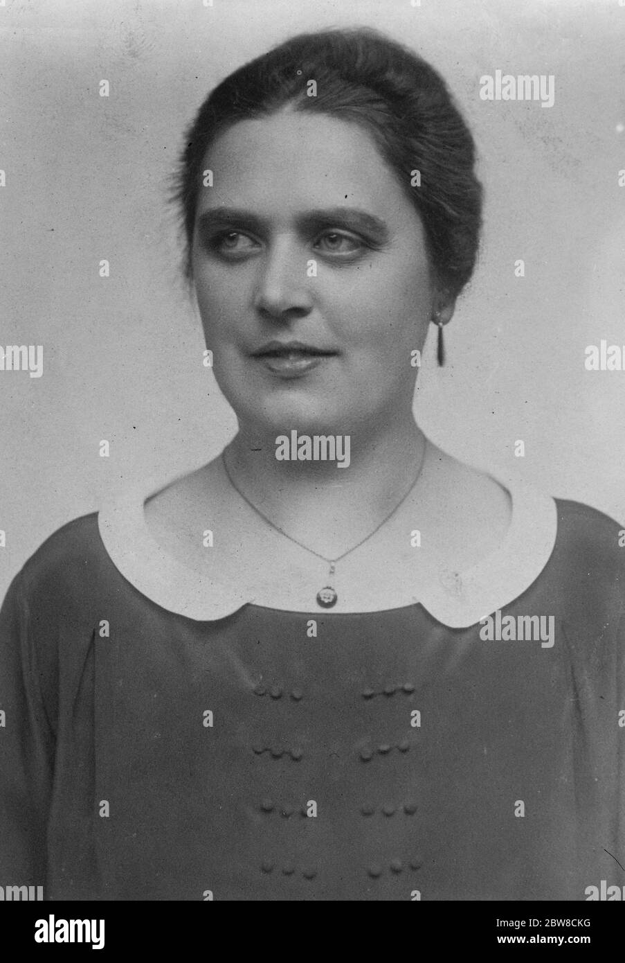 FRAU Relander , Ehefrau des Präsidenten der finnischen Republik. 18 Juni 1927 Stockfoto
