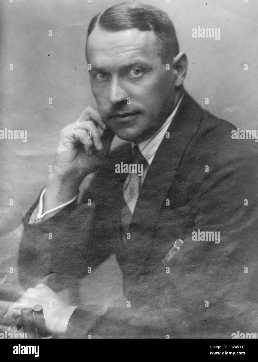 Dr. D Zaunius , Direktor des Ministeriums für auswärtige Angelegenheiten, Litauen . Februar 1928 Stockfoto