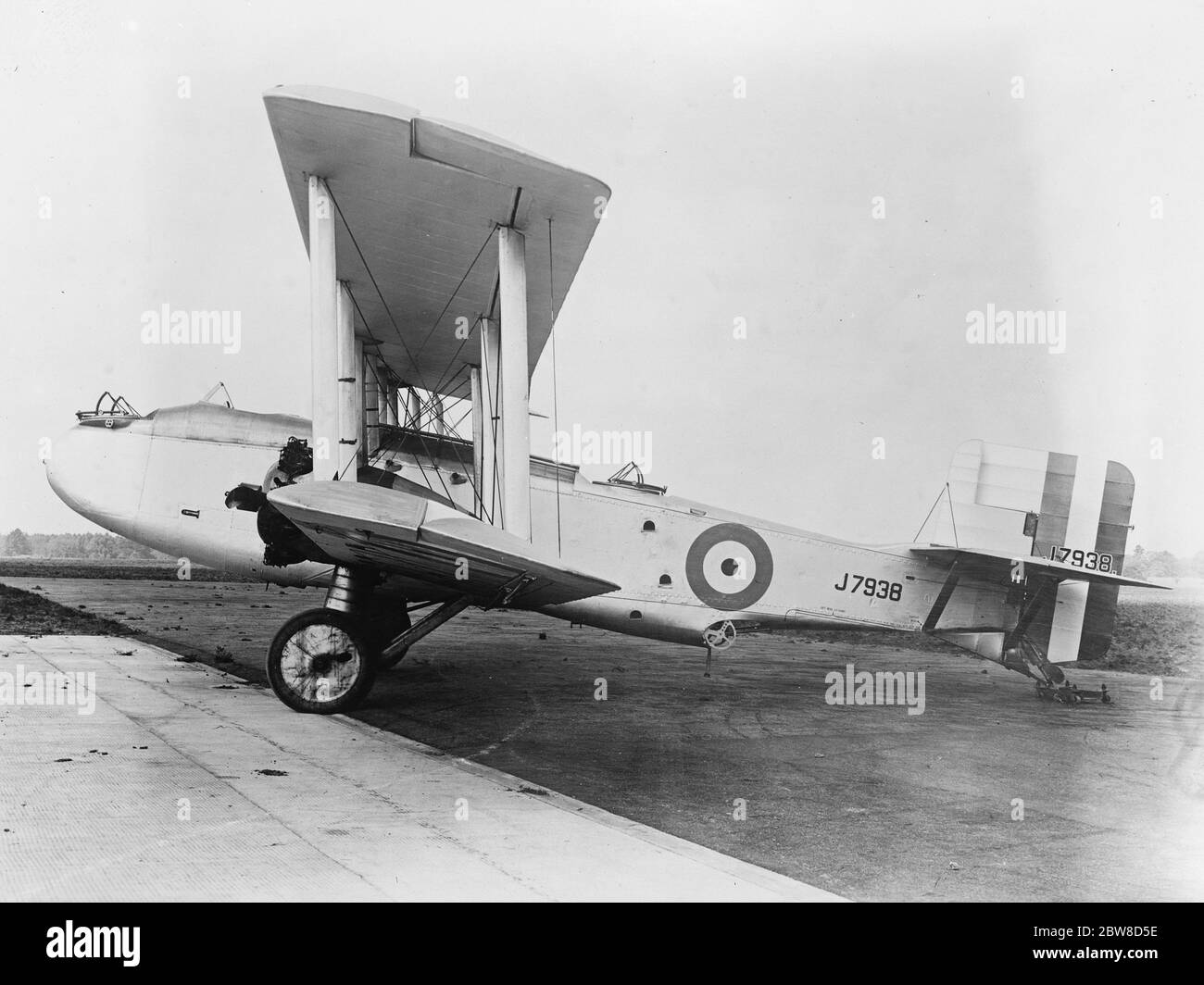 New Day All Metal Bomber zum ersten Mal auf der Royal Airforce Pageant zu sehen. Der Seitenstrang, der Boulton Paul Hochleistungs-Ganzmetall-Doppelmotor-Tagesbomber, der zum ersten Mal auf der Royal Airforce Pageant in Hendon zu sehen sein wird. 22 Juni 1927 Stockfoto