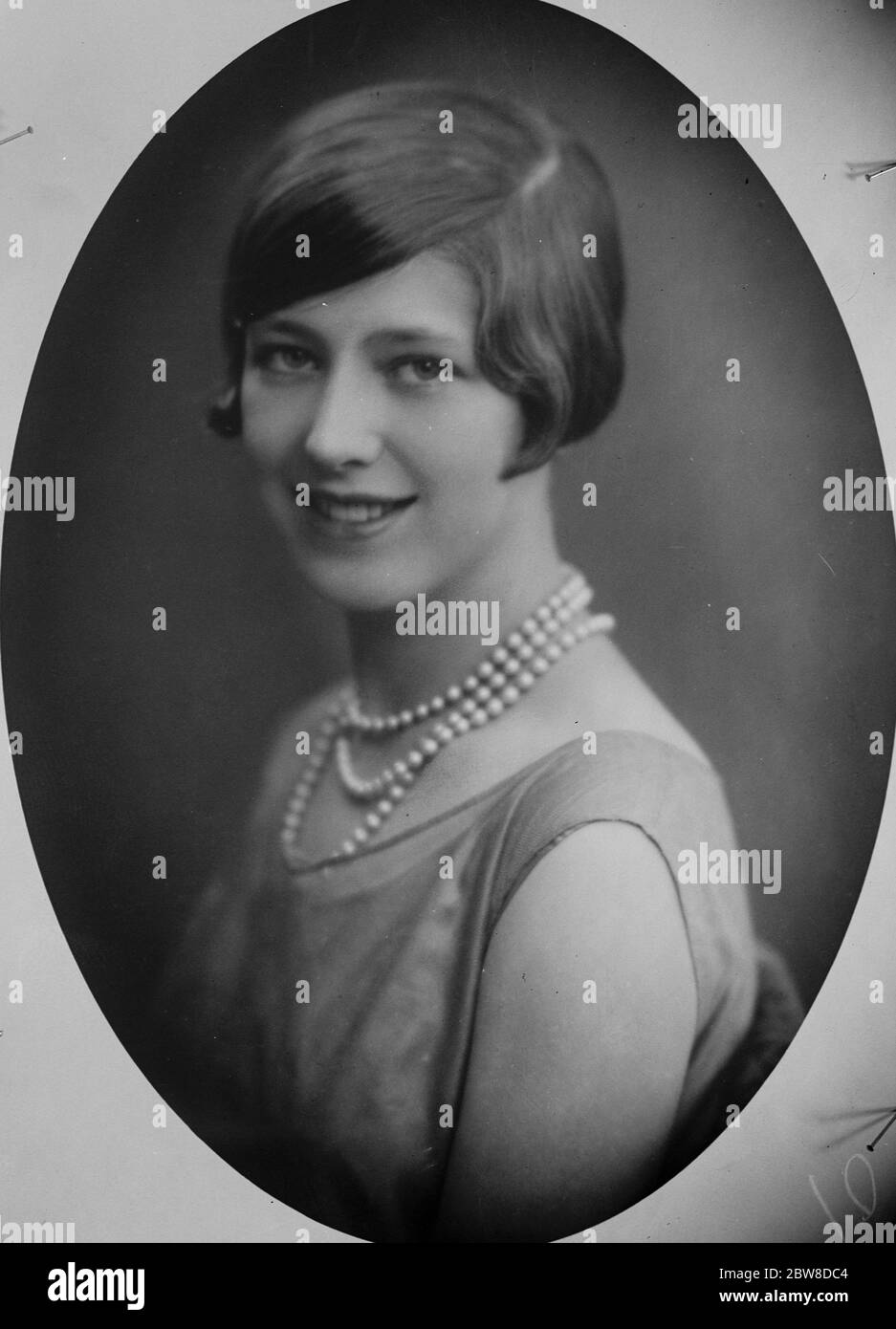 Ein weiteres Mädchen Champion aus dem Ausland . Senorita Maria de Liniers , Spanien ' s Mädchen Hockeyspieler , die mit einem bekannten London Club in dieser Saison erscheinen wird . 14. September 1928 Stockfoto