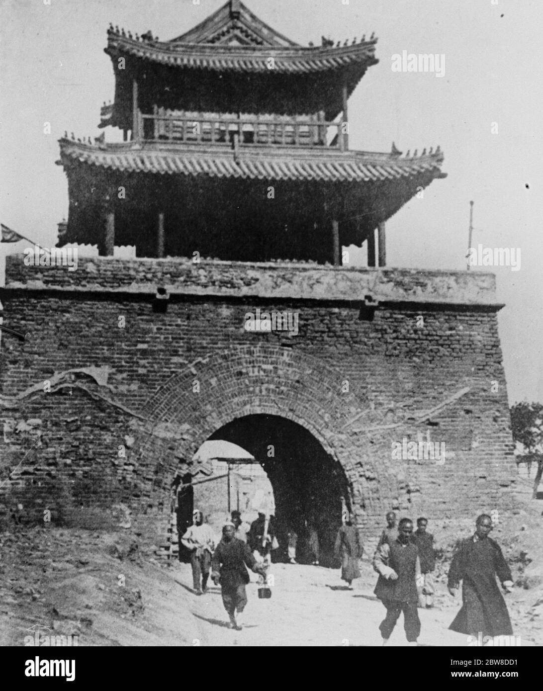 Tianjin Der Trommelturm . Mai 1928 Stockfoto