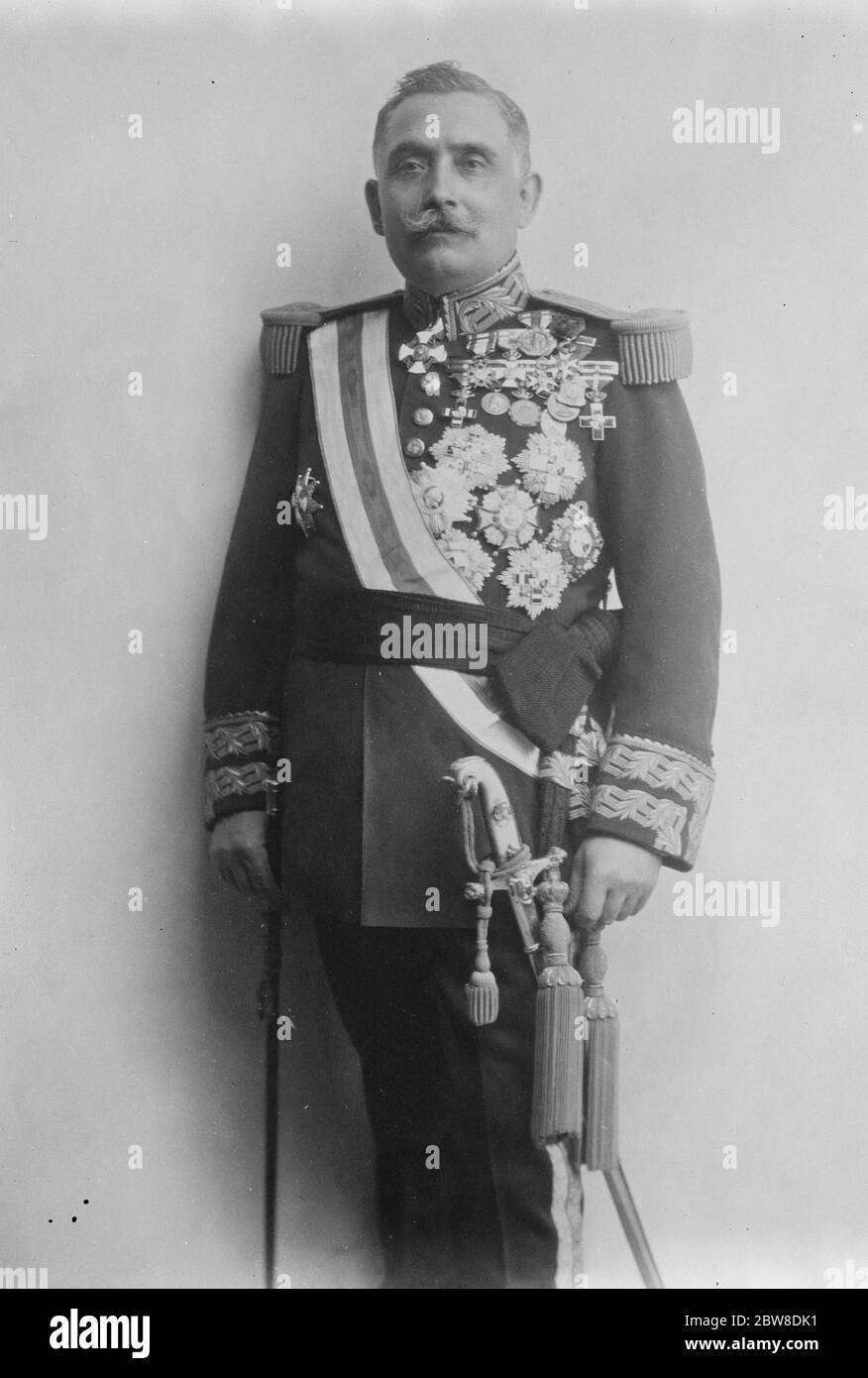 Glück, ein Spanier zu sein. General Alberto Castro Girona, der maßgeblich für den militärischen Aufstand in Spanien verantwortlich war. 12 Februar 1929 Stockfoto